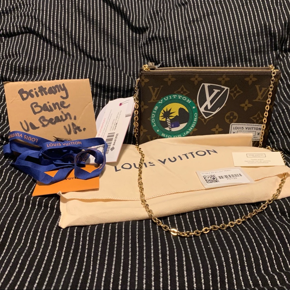 Louis Vuitton Double Zip Pochette My Lv World Tour